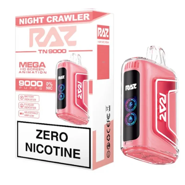 Raz Night Crawler Zero Nicotine - 9000 Puffs